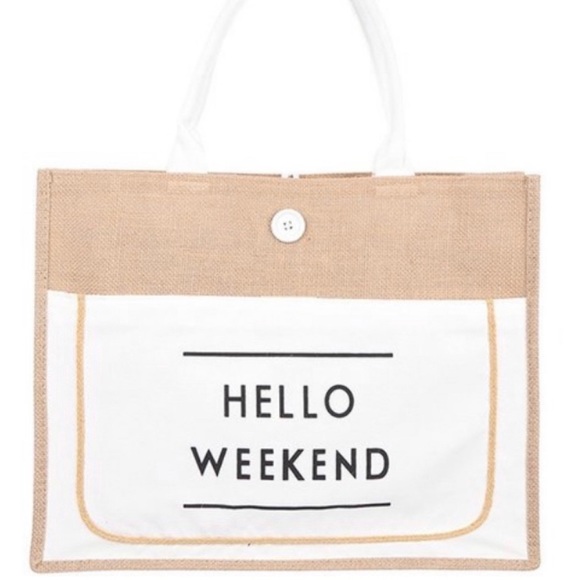 Hello Weekend Tote - Picture 1 of 2